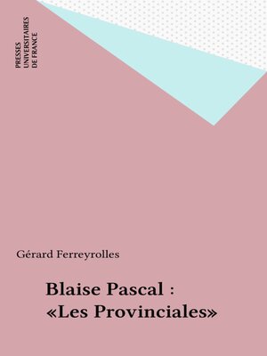 cover image of Blaise Pascal